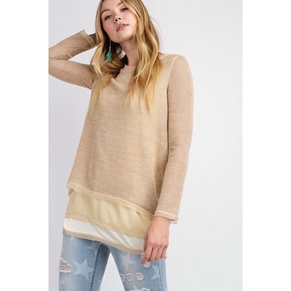 Ultra Soft Layered Tunic Sweater - Picture 5 of 6